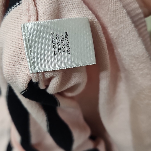 Pink and Black Striped Women's Sweater - Picture 8 of 10